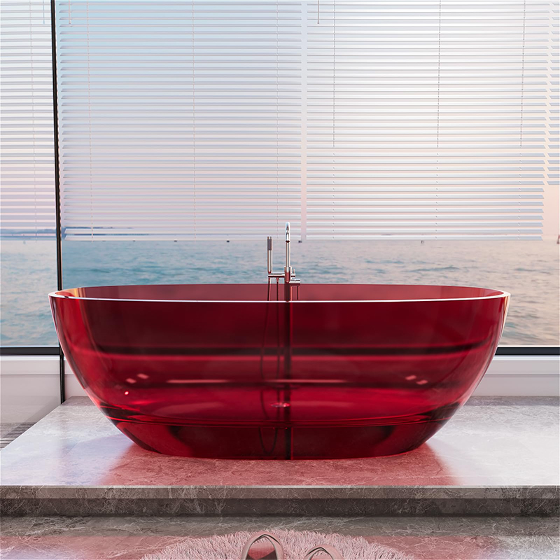 Transparent Resin Bathtub Item.:T5115Red
