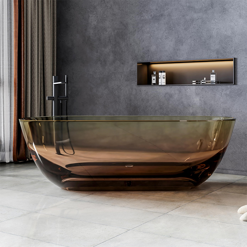 Transparent Resin Bathtub Item.:T5115Coffee