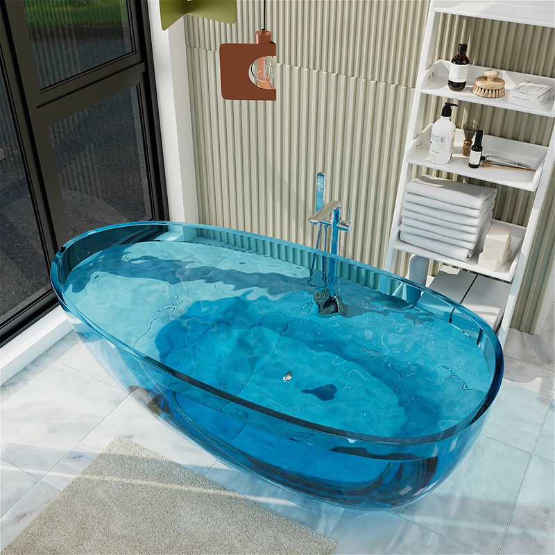 Transparent Resin Bathtub Item.:T5112Blue