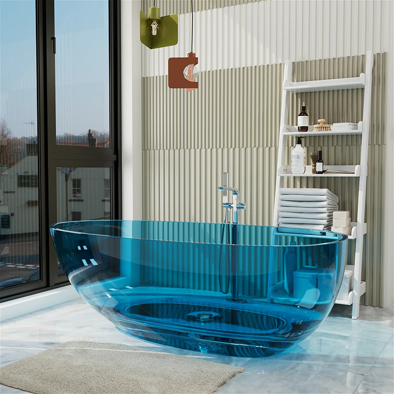 Transparent Resin Bathtub Item.:T5112Blue