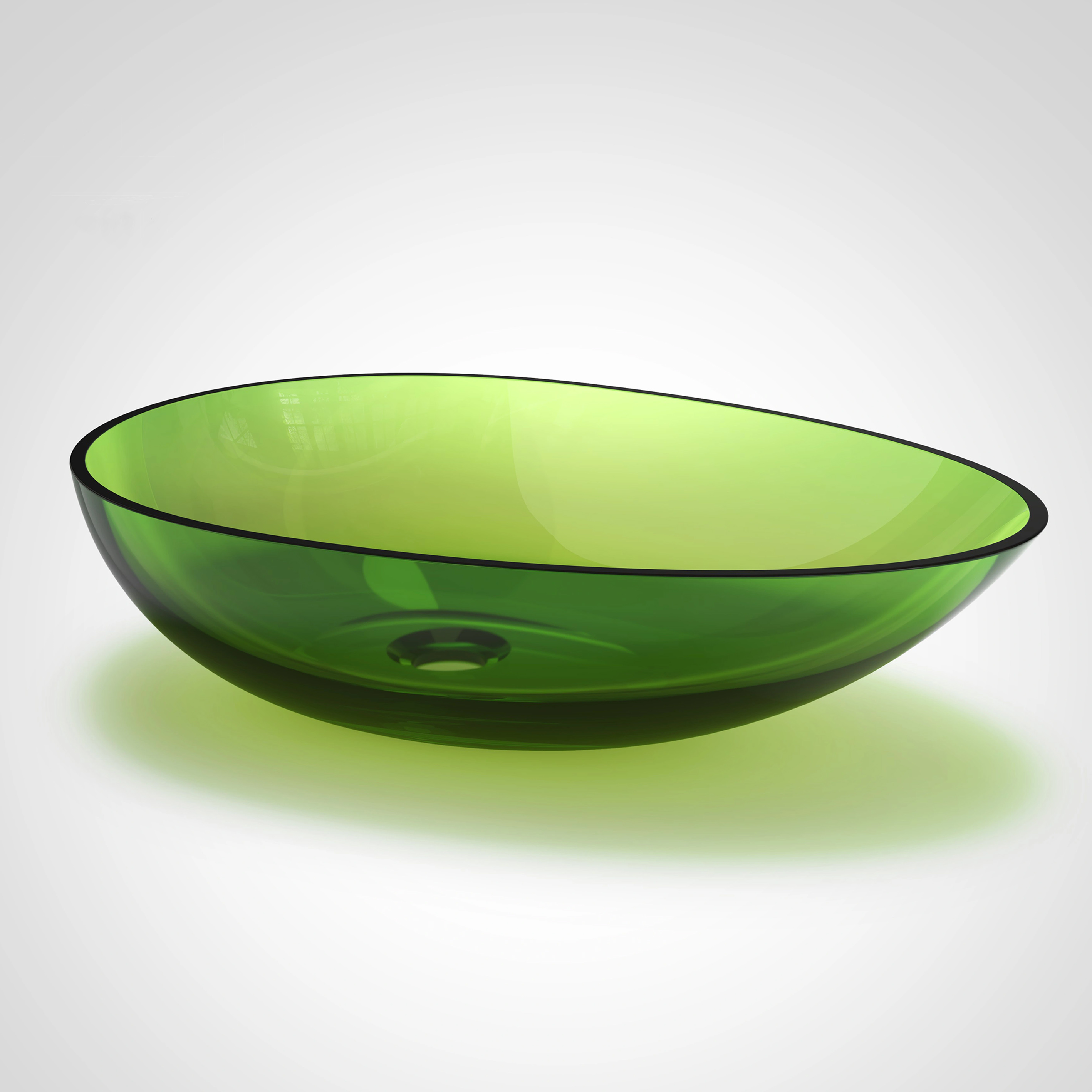 Transparent Resin Basin Item.:T6112Green