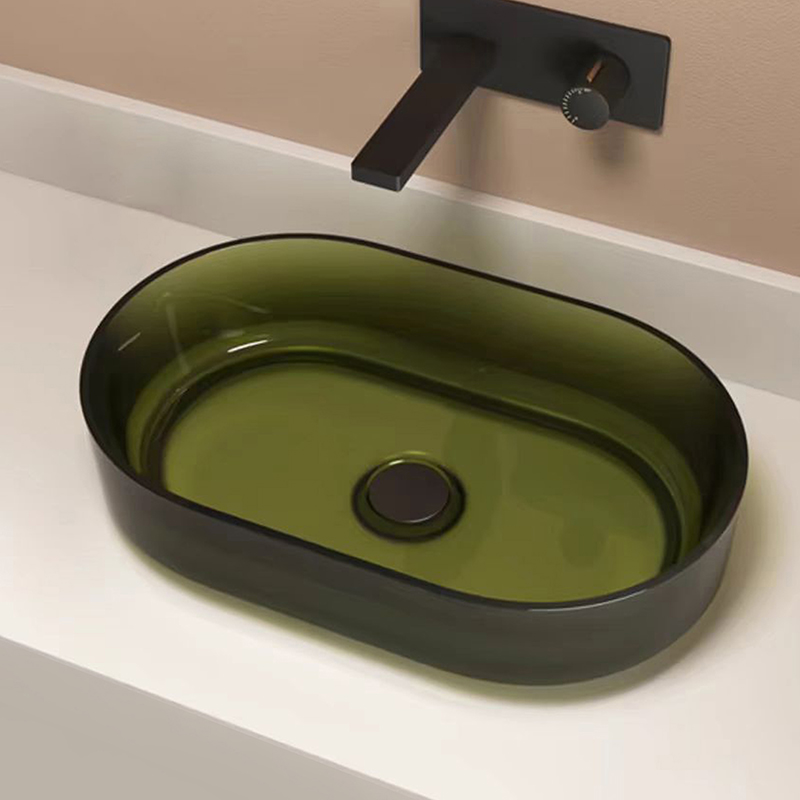 Transparent Resin Basin Item.:T6113Green